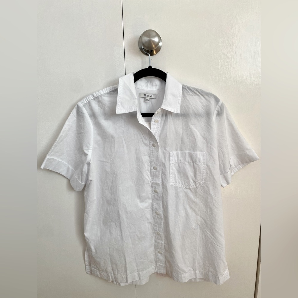 Madewell White Button Down Shirt